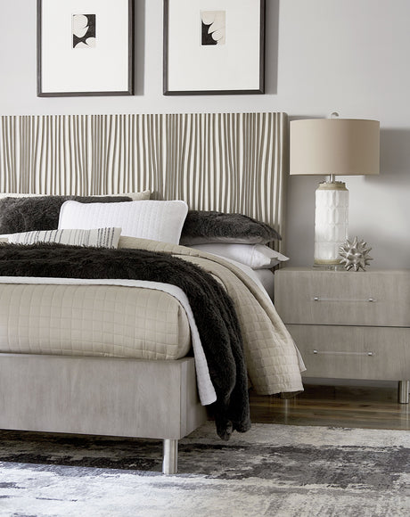 Argento Wave-Patterned Eastern King Bed in Misty Grey by Modus Furniture at Eve Furniture