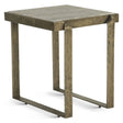 Argos 20" Side Table with Marble and Antique Brass by Home Trends & Design at Eve Furniture