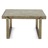 Argos 32" Coffee Table with Marble and Antique Brass by Home Trends & Design at Eve Furniture