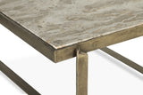 Argos 32" Coffee Table with Marble and Antique Brass by Home Trends & Design at Eve Furniture