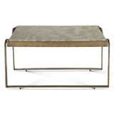 Argos 32" Coffee Table with Marble and Antique Brass by Home Trends & Design at Eve Furniture