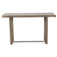 Argos 52" Console Table with Capri Beige Marble Top and Antique Brass Base by Home Trends & Design at Eve Furniture