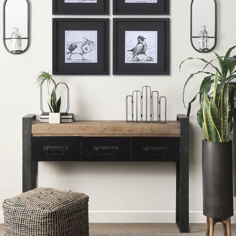 Aria 4.3L x 3.9W x 9.6H Metal and Glass Decorative Accent by Mercana at Eve Furniture