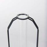 Aria 4.5L x 3.9W x 11.0H Metal and Glass Holder Object by Mercana at Eve Furniture