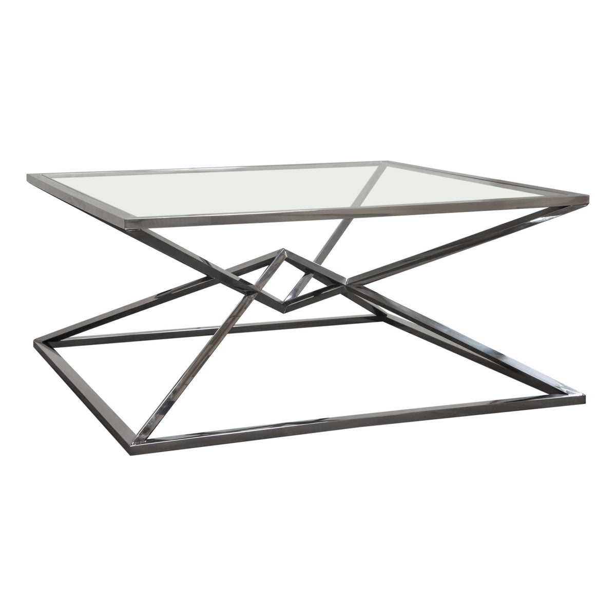 Aria Black Square Coffee Table by Diamond Sofa at Eve Furniture