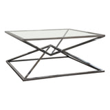 Aria Black Square Coffee Table by Diamond Sofa at Eve Furniture