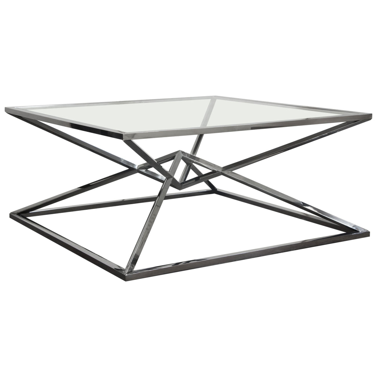 Aria Black Square Coffee Table by Diamond Sofa at Eve Furniture