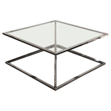 Aria Black Square Coffee Table by Diamond Sofa at Eve Furniture