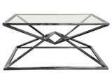 Aria Black Square Coffee Table by Diamond Sofa at Eve Furniture