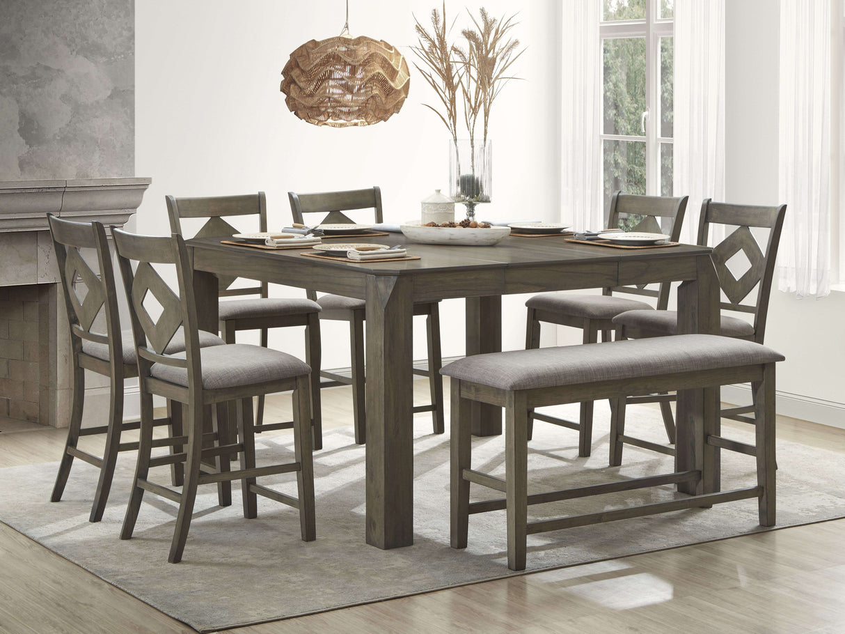 Aria Brown Dining Room Set by Cosmos Furniture at Eve Furniture