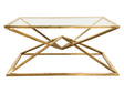 Aria Gold Square Coffee Table by Diamond Sofa at Eve Furniture