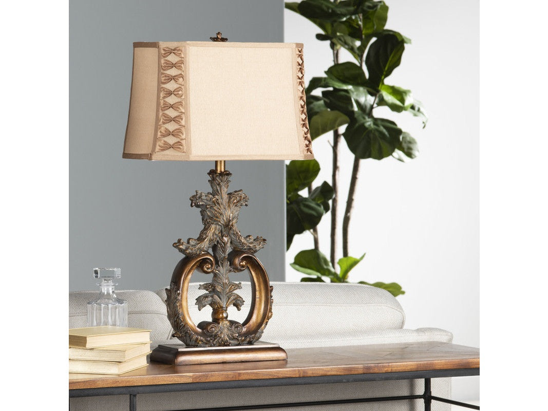 Aria Gold Table Lamp (Set of 2) by Crestview at Eve Furniture