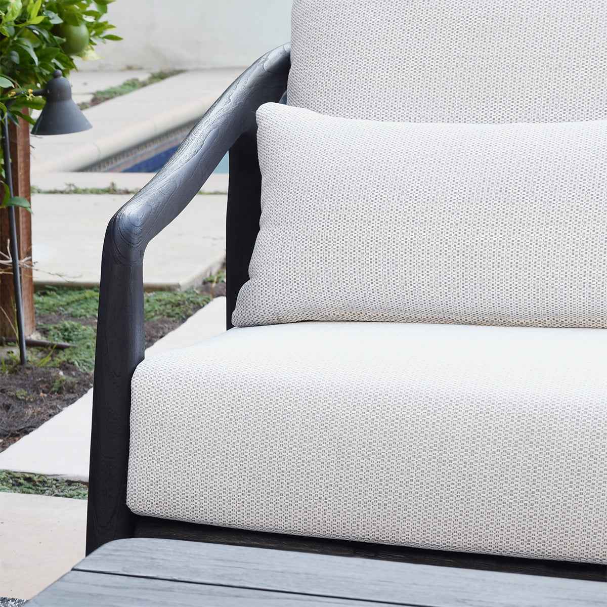 Aria Gray/Black Outdoor Sofa by Classic Home at Eve Furniture