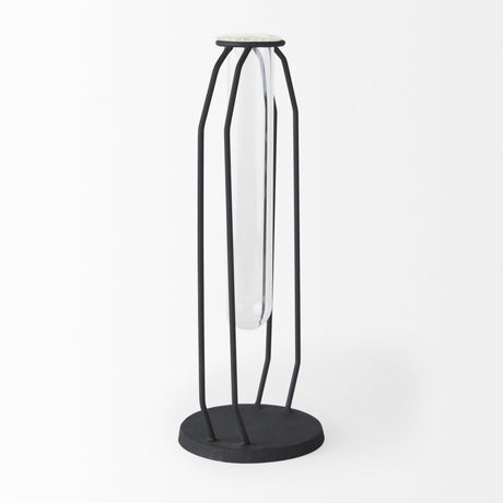 Aria Metal and Glass Holder Object by Mercana at Eve Furniture