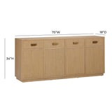 Aria Oak Buffet by TOV Furniture at Eve Furniture