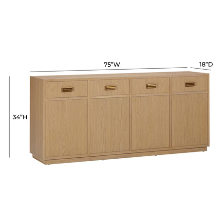 Aria Oak Buffet by TOV Furniture at Eve Furniture
