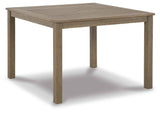 Aria Plains Brown Outdoor Dining Table by Ashley at Eve Furniture