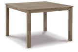 Aria Plains Brown Outdoor Dining Table by Ashley at Eve Furniture