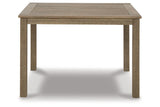 Aria Plains Brown Outdoor Dining Table by Ashley at Eve Furniture