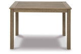 Aria Plains Brown Outdoor Dining Table by Ashley at Eve Furniture