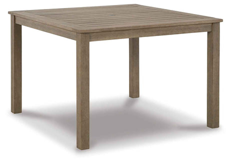 Aria Plains Brown Outdoor Dining Table by Ashley at Eve Furniture