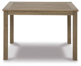 Aria Plains Brown Outdoor Dining Table by Ashley at Eve Furniture
