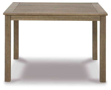 Aria Plains Brown Outdoor Dining Table by Ashley at Eve Furniture