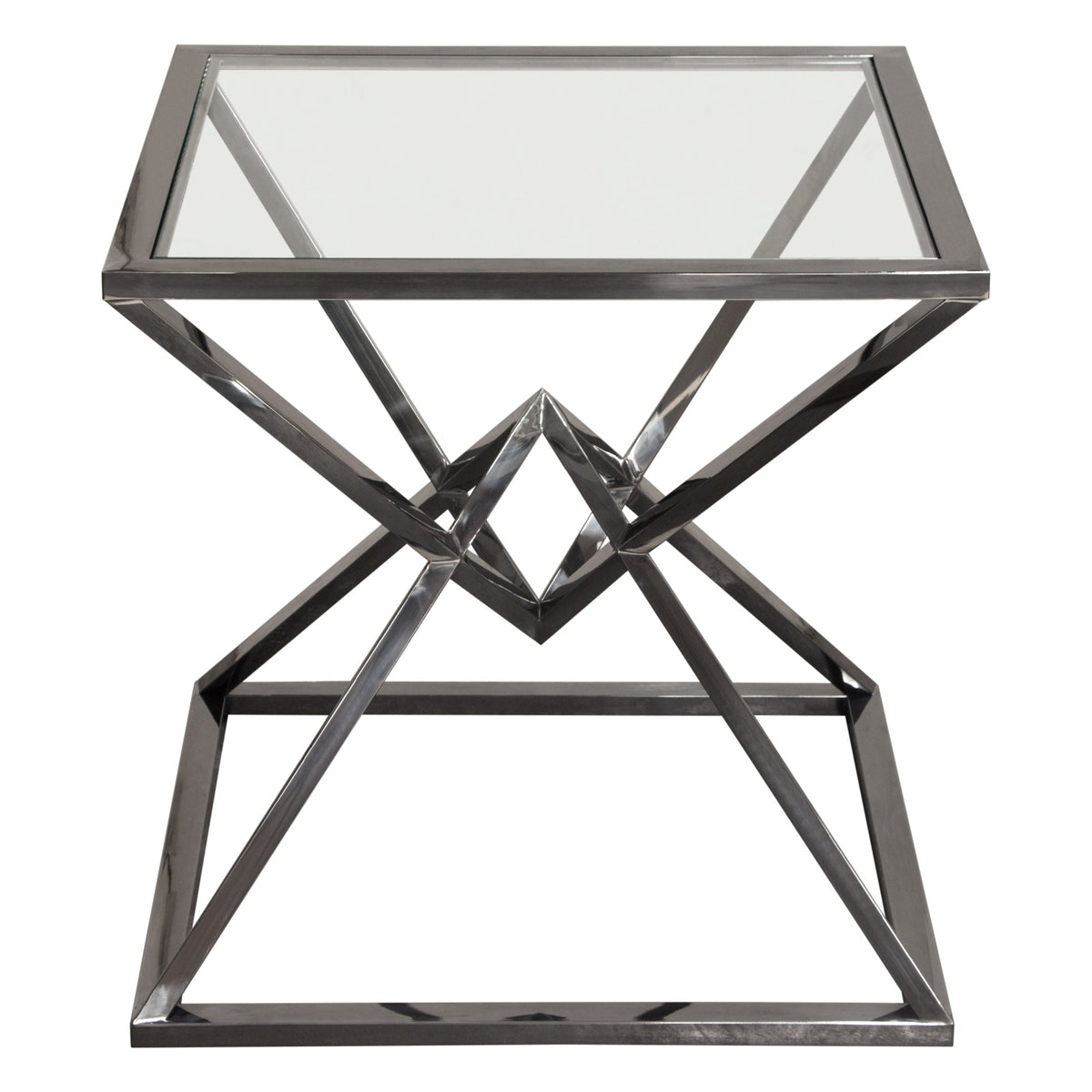 Aria Square Black End Table by Diamond Sofa at Eve Furniture