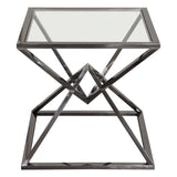 Aria Square Black End Table by Diamond Sofa at Eve Furniture