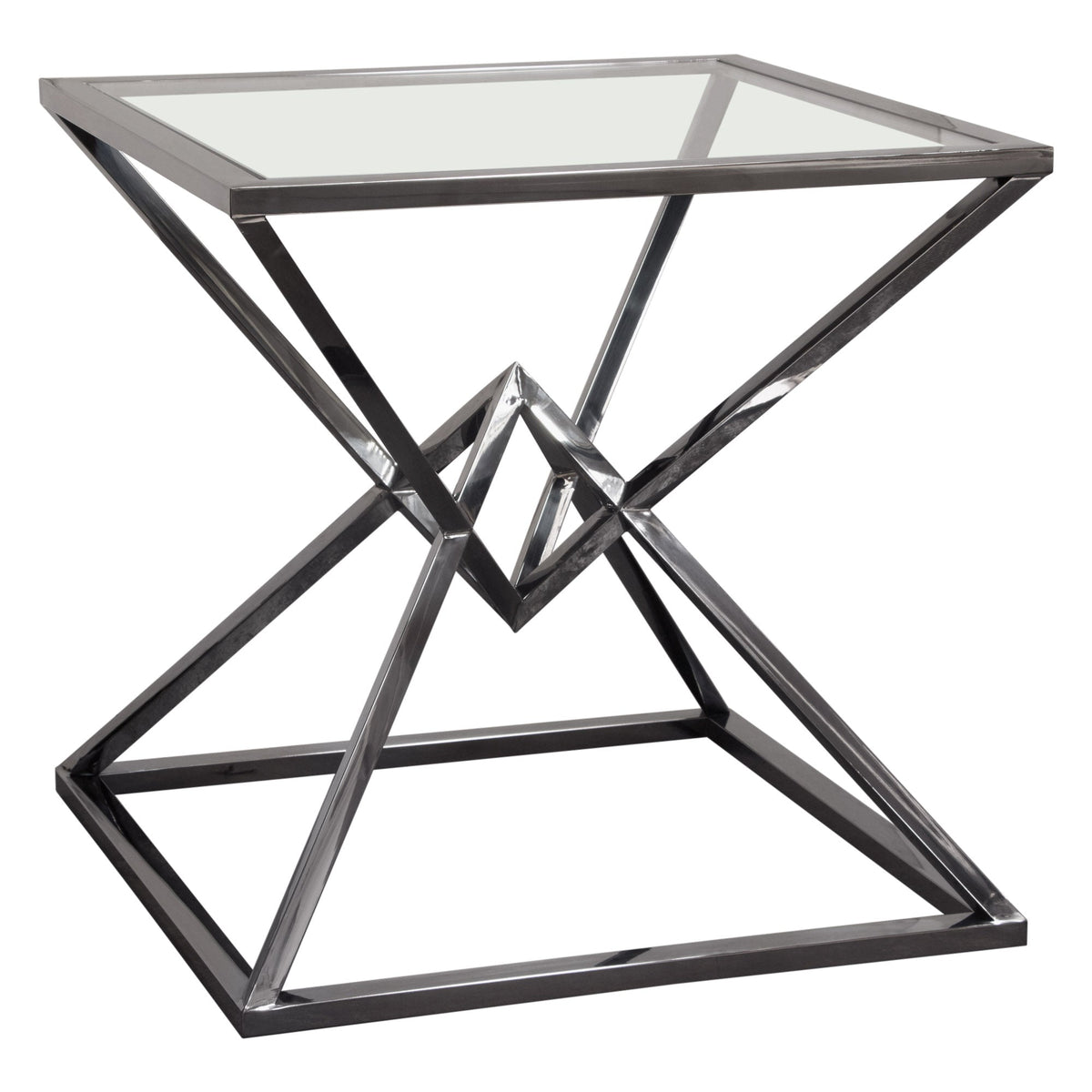 Aria Square Black End Table by Diamond Sofa at Eve Furniture