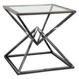 Aria Square Black End Table by Diamond Sofa at Eve Furniture