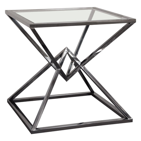 Aria Square Black End Table by Diamond Sofa at Eve Furniture