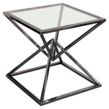 Aria Square Black End Table by Diamond Sofa at Eve Furniture