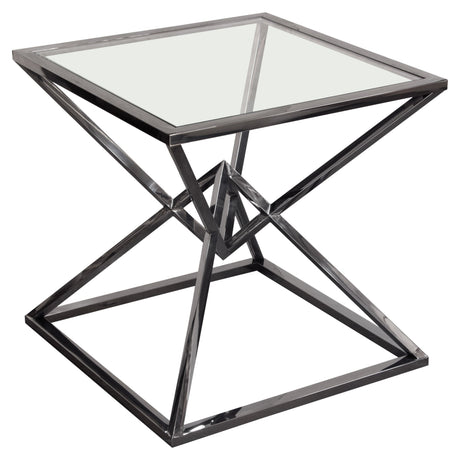 Aria Square Black End Table by Diamond Sofa at Eve Furniture