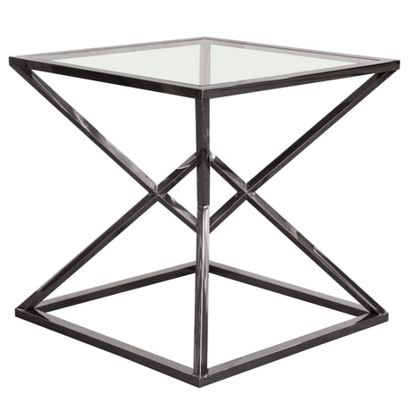 Aria Square Black End Table by Diamond Sofa at Eve Furniture