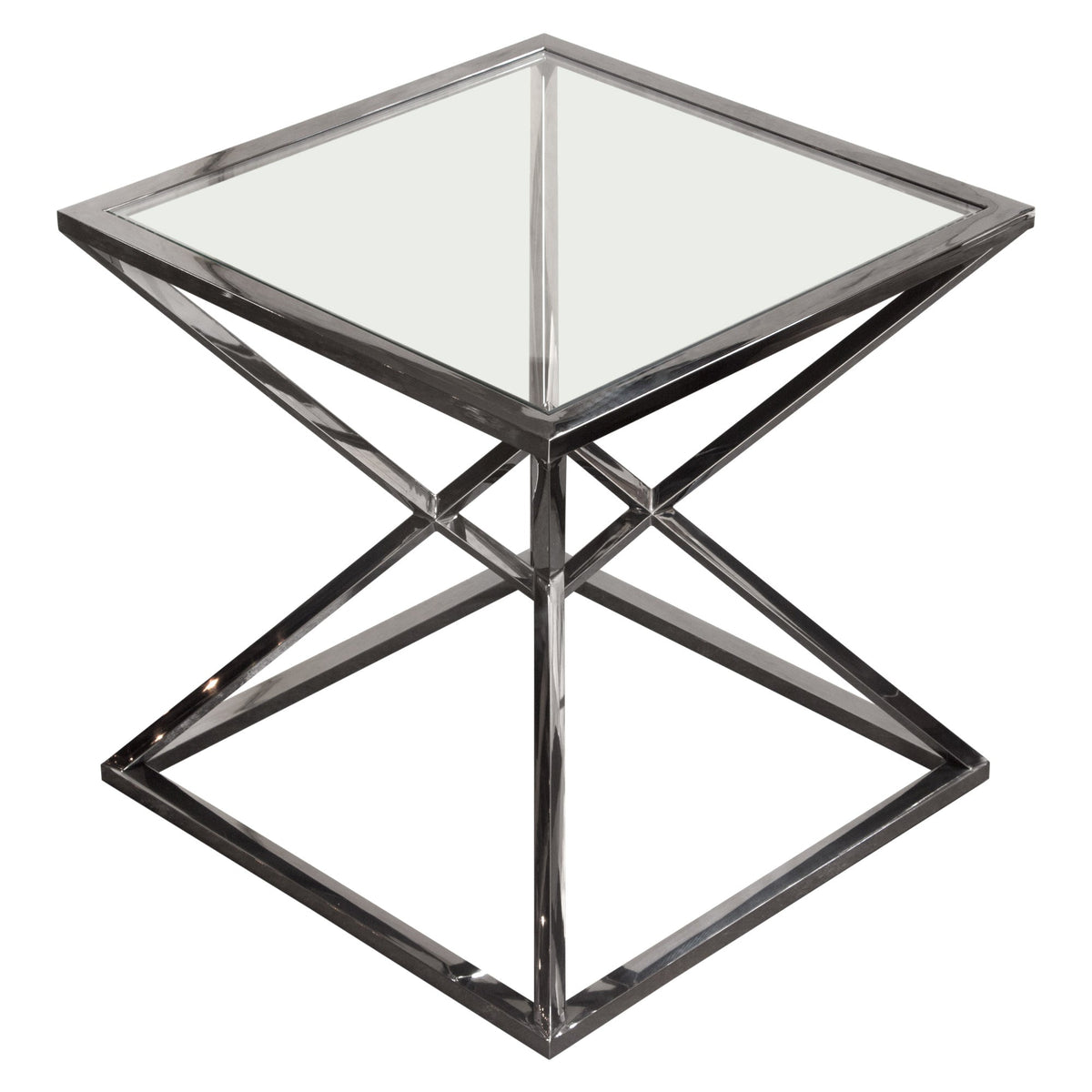 Aria Square Black End Table by Diamond Sofa at Eve Furniture