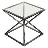 Aria Square Black End Table by Diamond Sofa at Eve Furniture