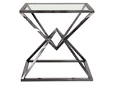 Aria Square Black End Table by Diamond Sofa at Eve Furniture