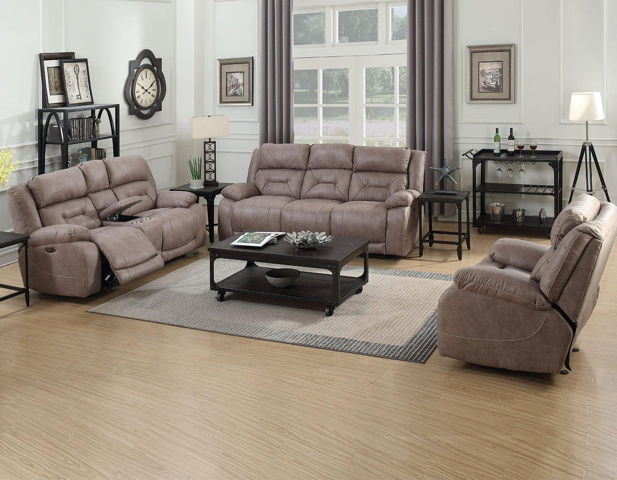 Aria Desert Sand 3-Piece Dual Power Reclining Set by Steve Silver at Eve Furniture