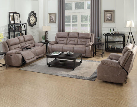 Aria Desert Sand 3-Piece Dual Power Reclining Set by Steve Silver at Eve Furniture