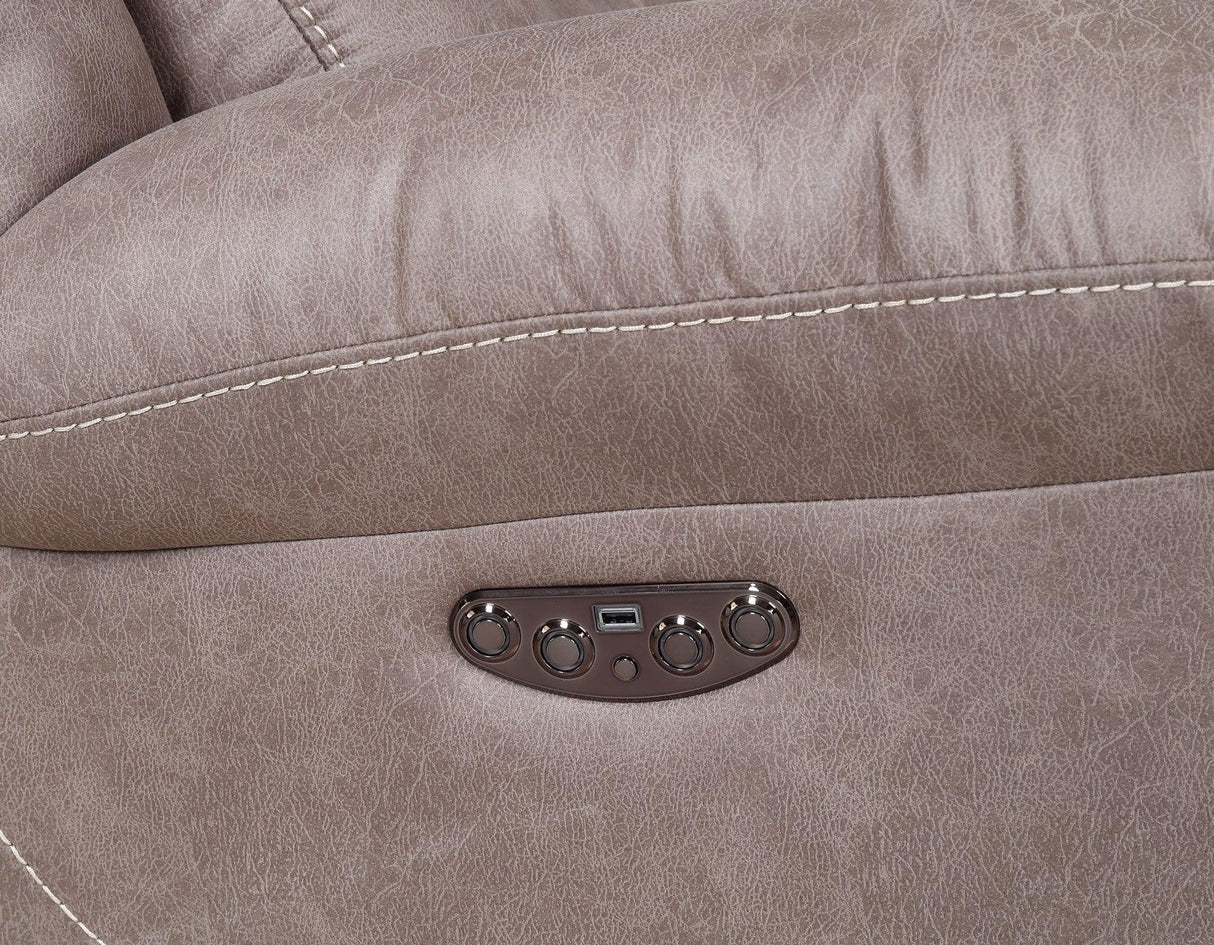 Aria Desert Sand Dual-Power Recliner by Steve Silver at Eve Furniture