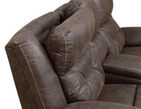 Aria Saddle Brown Dual-Power Recliner by Steve Silver at Eve Furniture