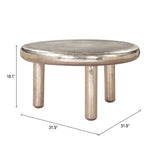 Arian Silver Coffee Table by Zuomod at Eve Furniture