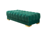 Ariana Green Velvet Double Chaise Sectional