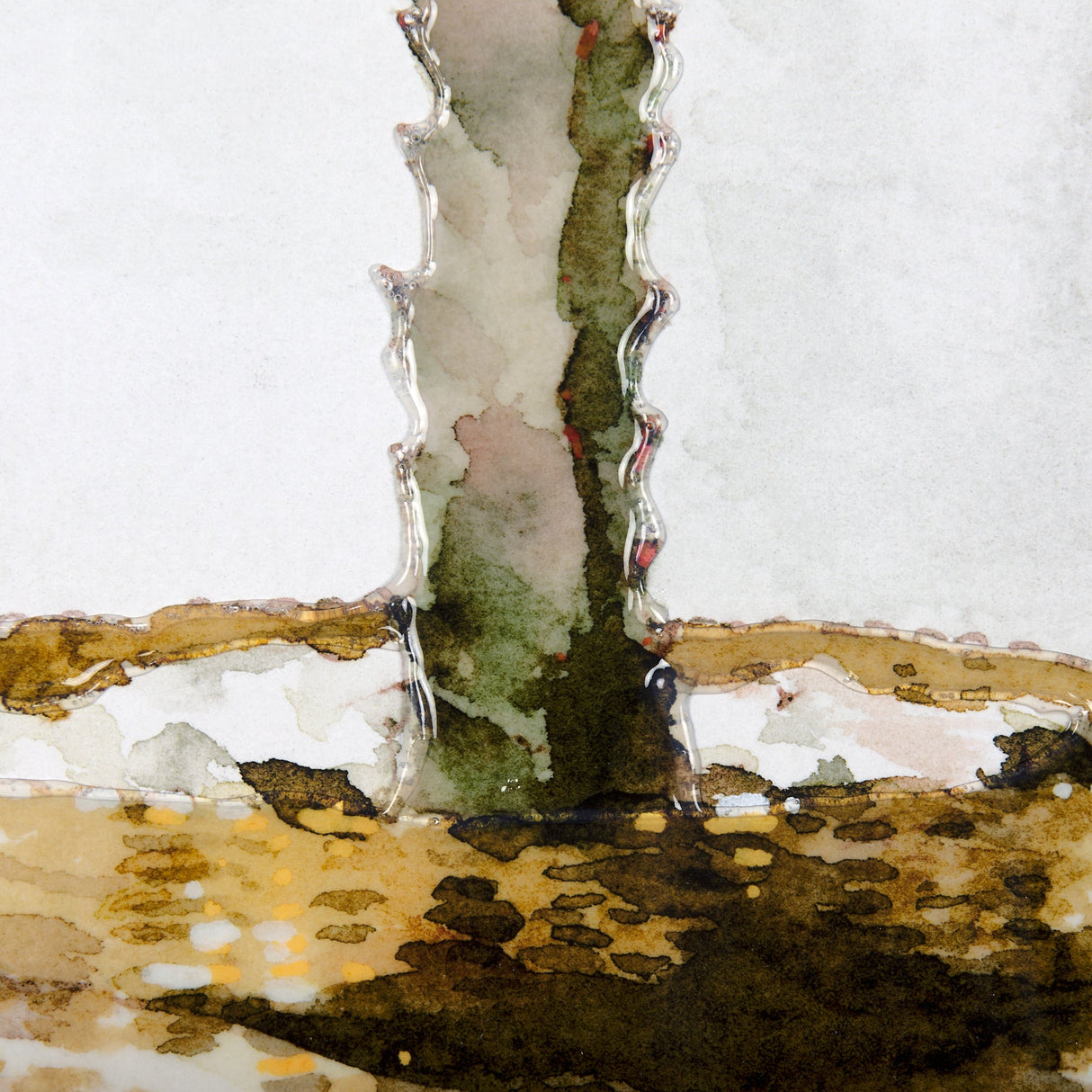 Arid Solitude I by Mercana Studio a Hand Embellished Textured Framed Art Print Matted under Glass by Mercana at Eve Furniture