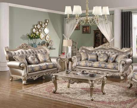 Ariel Transitional Silver Wood Finish Living Room Set by Cosmos Furniture at Eve Furniture