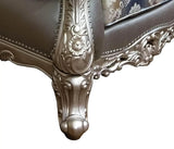 Ariel Transitional Style Chair In Silver Finish Wood by Cosmos Furniture at Eve Furniture