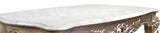Ariel Transitional Style Coffee Table In Silver Finish Wood by Cosmos Furniture at Eve Furniture