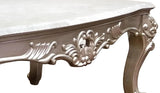 Ariel Transitional Style Coffee Table In Silver Finish Wood by Cosmos Furniture at Eve Furniture