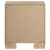 Arielle Light Oak 2-drawer Bedroom Nightstand with Casters by Coaster at Eve Furniture